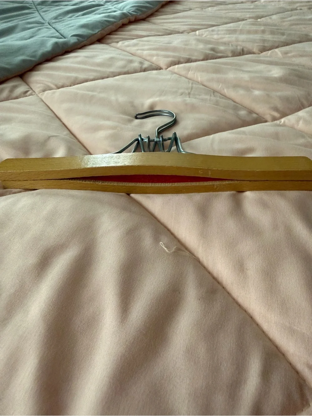 Wooden Clip Hangers with Metal Clips - Natural Wood